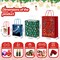 24Pack Christmas Gift Bags Assorted Sizes, Christmas Bags for Gifts Bulk, Christmas Paper Bags with Handle, Holiday Gift Bags for Christmas Presents Xmas Party(6 Jumbo,6 Large,6 Medium,6 Small)